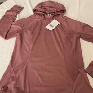 Fabletics performance pull over extra large, rose color